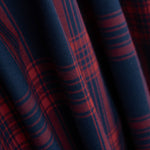 Viyela Algodão Aberdeen Marinho - Vermelho - Ribes y Casals