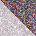 Popeline de algodão floral Liberty fundo marinho - Ribes y Casals