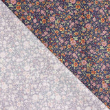 Popeline de algodão floral Liberty fundo marinho - Ribes y Casals