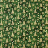 Popeline Natal Verde Abeto - Ribes y Casals