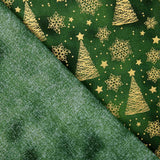 Popeline Natal Verde Abeto - Ribes y Casals