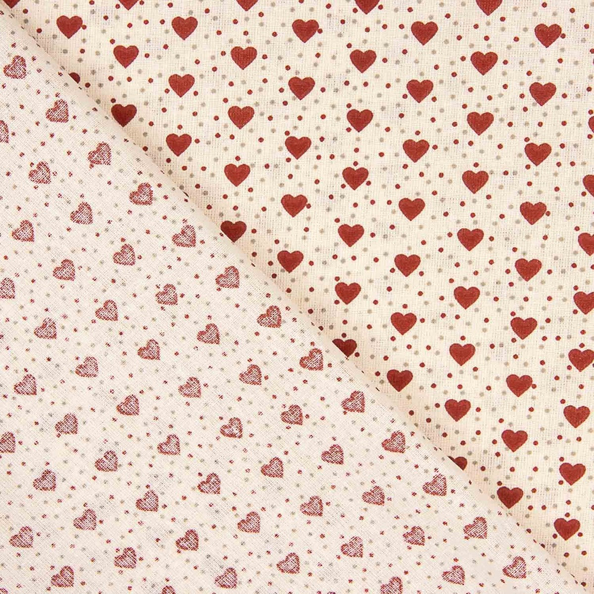 Algodão Estampado Corações - Ribes y Casals