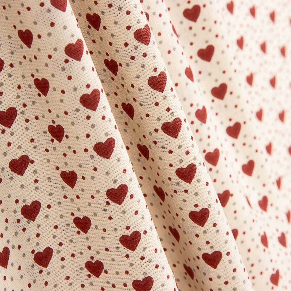 Algodão Estampado Corações - Ribes y Casals