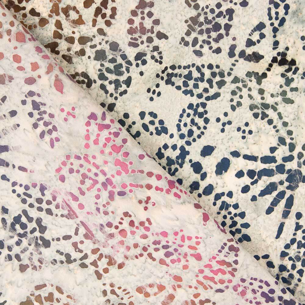 Popeline Batik Mobaye Cinzento - Ribes y Casals