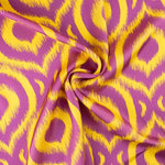 Cetim Estampado Checker Geo Lilás - Ribes y Casals