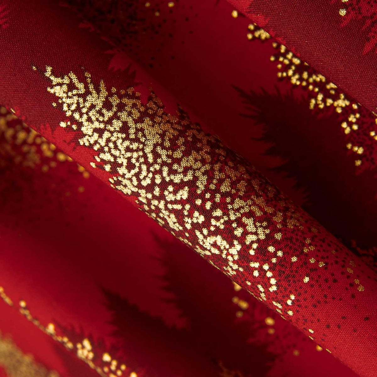 Popeline Natal Vermelho Abeto - Ribes y Casals