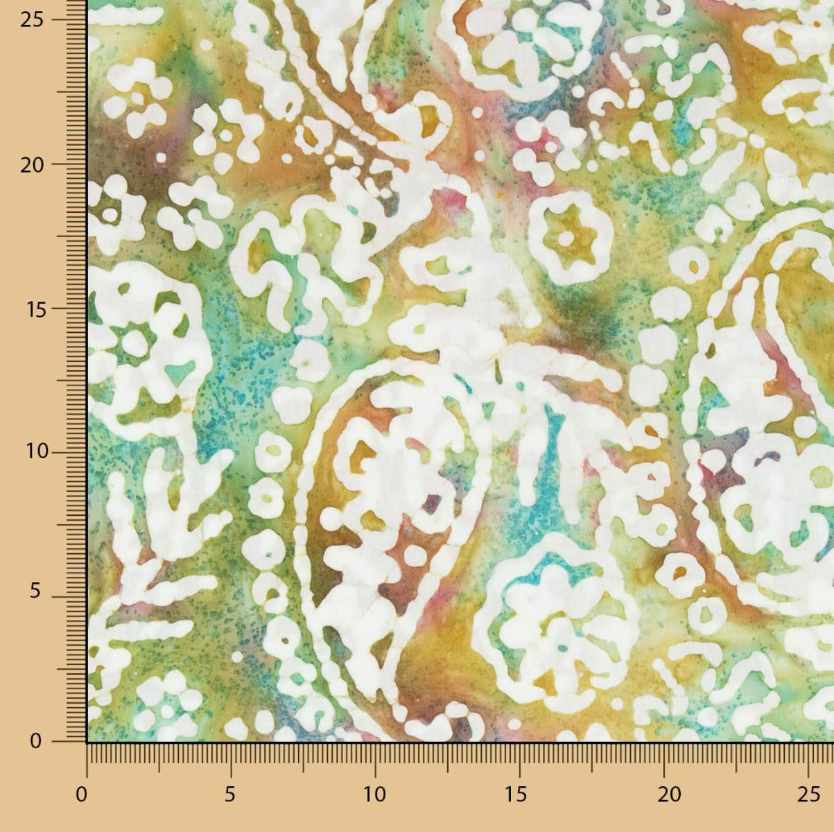 Popeline Batik Yaoundé Verde - Ribes y Casals