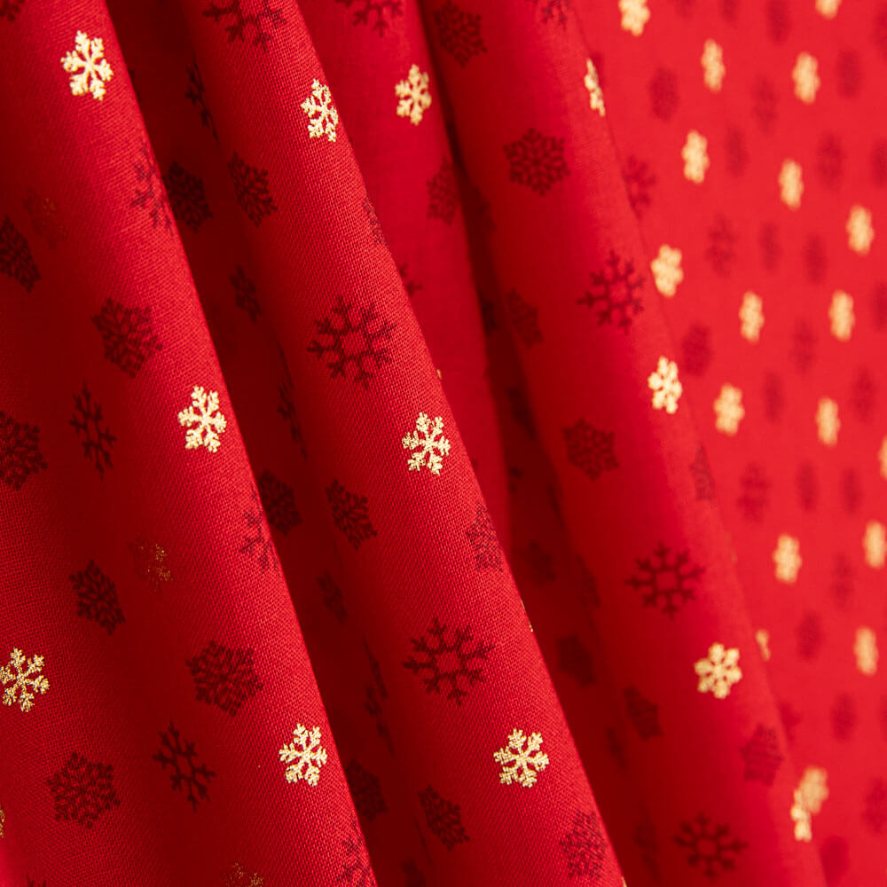 Popeline Algodão Polaris Mini Vermelho - Ribes y Casals