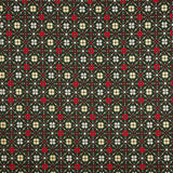 Popeline Algodão Noel Star Geo Verde - Ribes y Casals