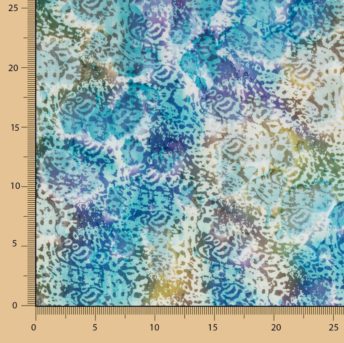 Popeline Bangui Batik Turquesa - Ribes y Casals