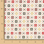 Popline Algodão Noel Star Geo Cru - Ribes y Casals