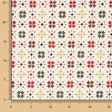 Popline Algodão Noel Star Geo Cru - Ribes y Casals