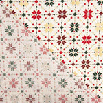 Popline Algodão Noel Star Geo Cru - Ribes y Casals