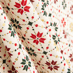 Popline Algodão Noel Star Geo Cru - Ribes y Casals