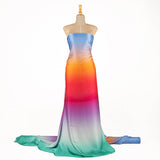 Cetim Estampado Rainbow Morango - Ribes y Casals