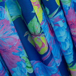 Cetim Poliéster Azul Lima - Ribes y Casals