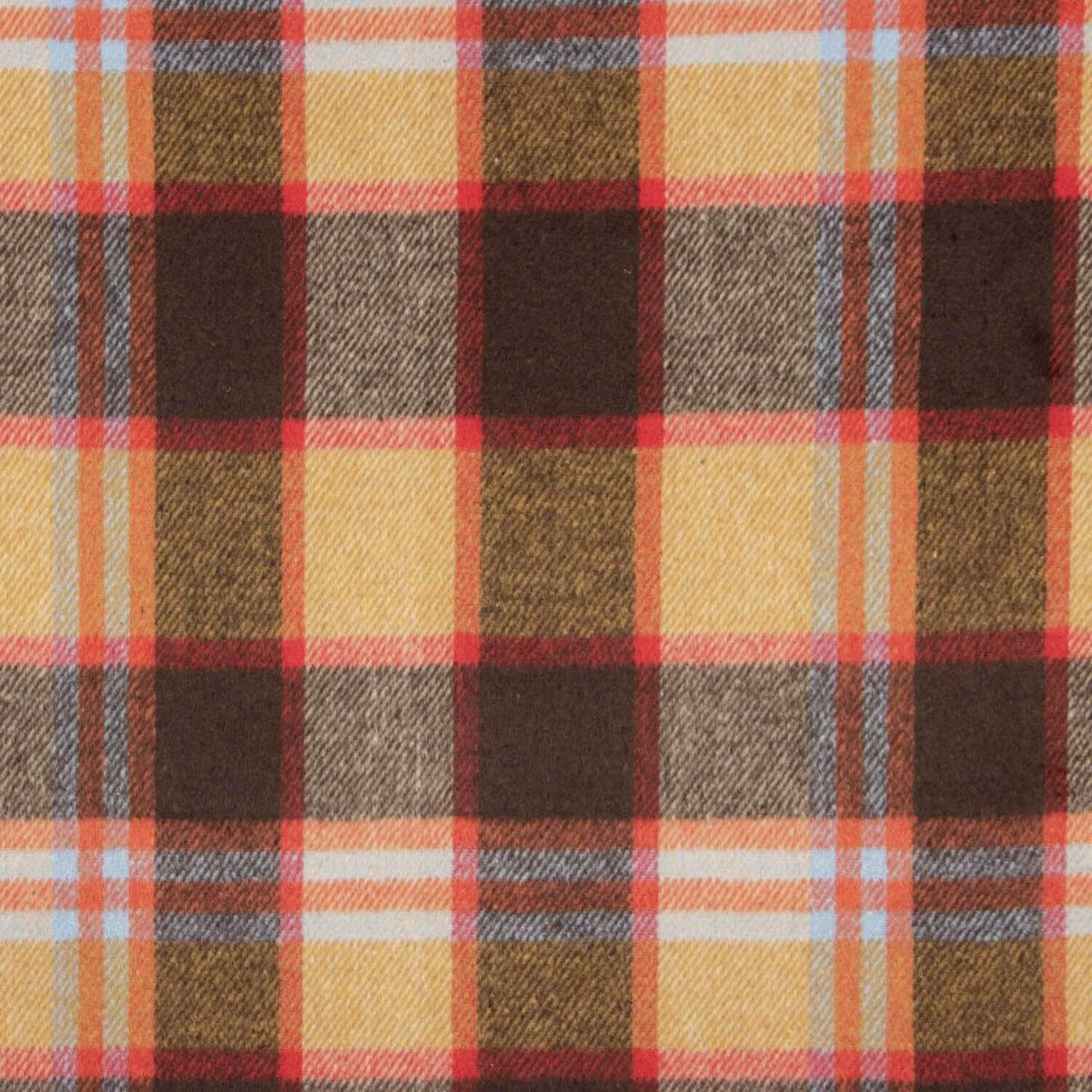 Mouflon Xadrez Mostarda, Marrom e Vermelho - Ribes y Casals