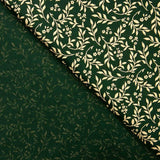 Popeline Natal Folhas Verdes - Ribes y Casals