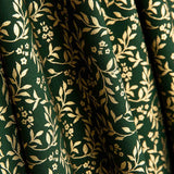 Popeline Natal Folhas Verdes - Ribes y Casals