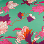 Cetim Estampado Floral Deco Verde - Ribes y Casals