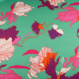 Cetim Estampado Floral Deco Verde - Ribes y Casals