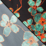 Cetim Estampado Candy Preto - Ribes y Casals