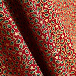 Popeline Algodão Holly Christmas Vermelho - Ribes y Casals