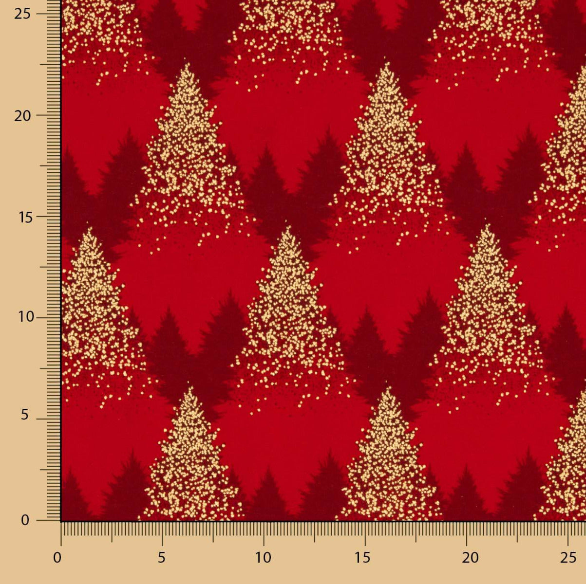 Popeline Algodão Abeto Vermelho - Ribes y Casals