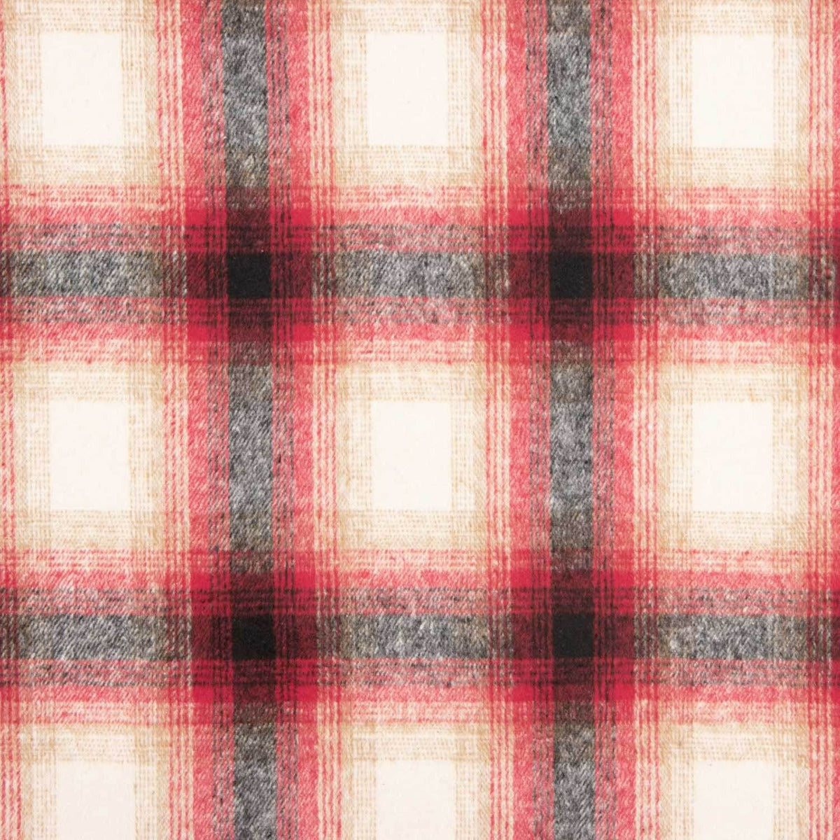 Mouflon Xadrez Cru, Vermelho e Cinza - Ribes y Casals