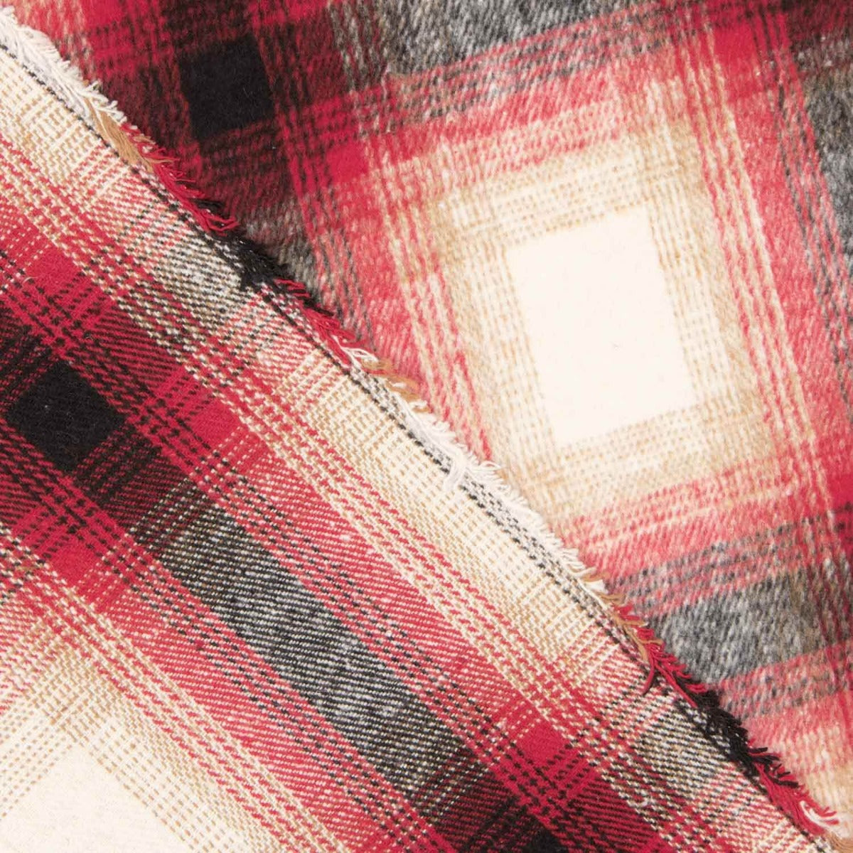 Mouflon Xadrez Cru, Vermelho e Cinza - Ribes y Casals