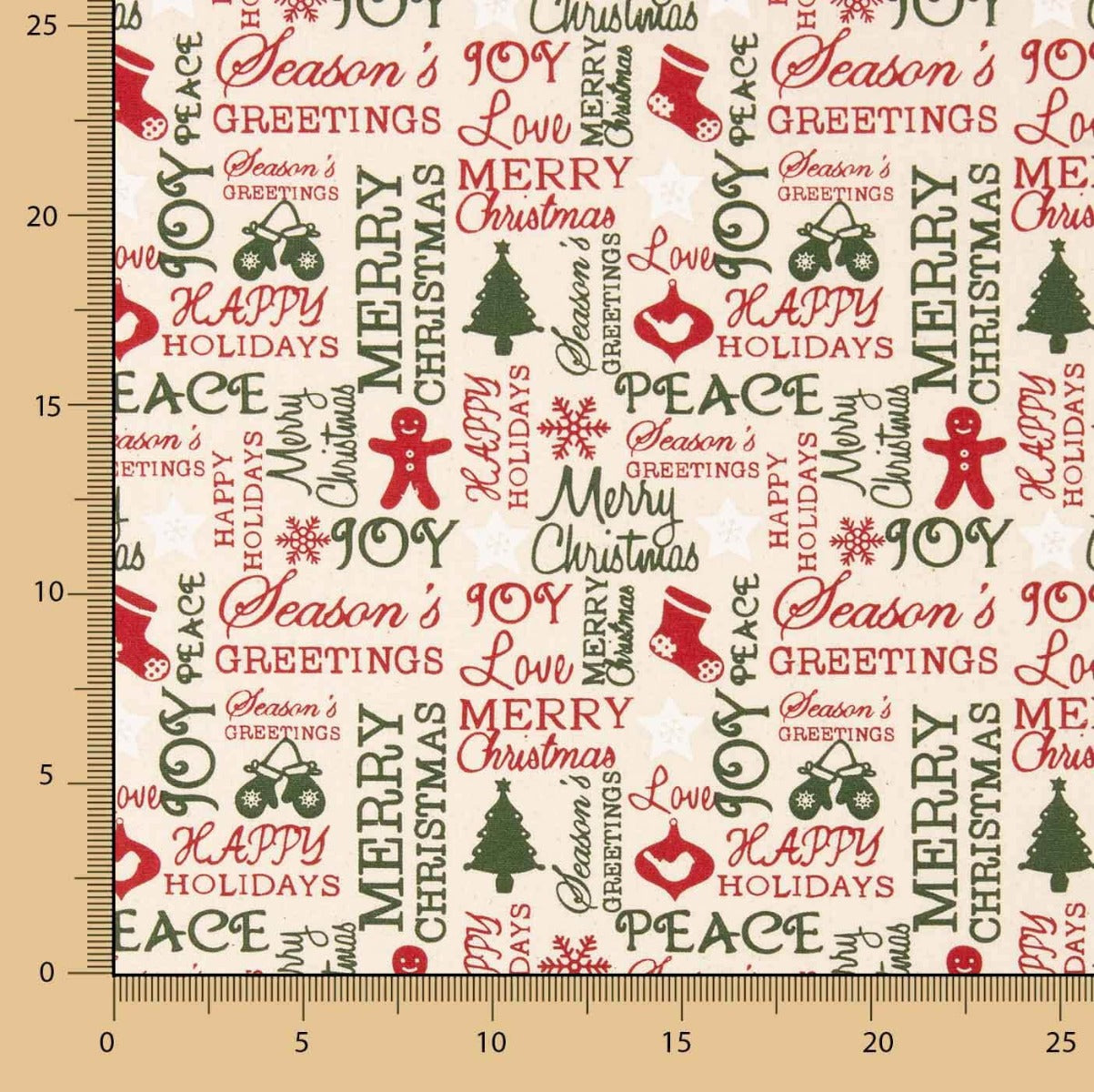 Popeline Natal Hou Cru - Ribes y Casals