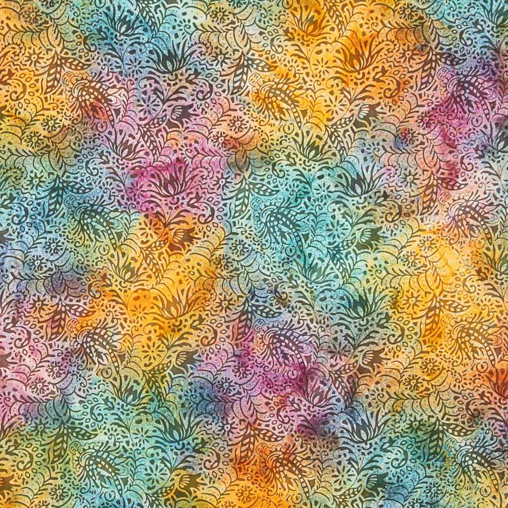 Popeline Batik Malabo Multicolorido - Ribes y Casals