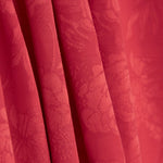 Viscose Jacquard Flores Vermelho - Ribes y Casals