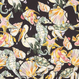 Crepe Fino Poliéster Fauna Marinha - Ribes y Casals