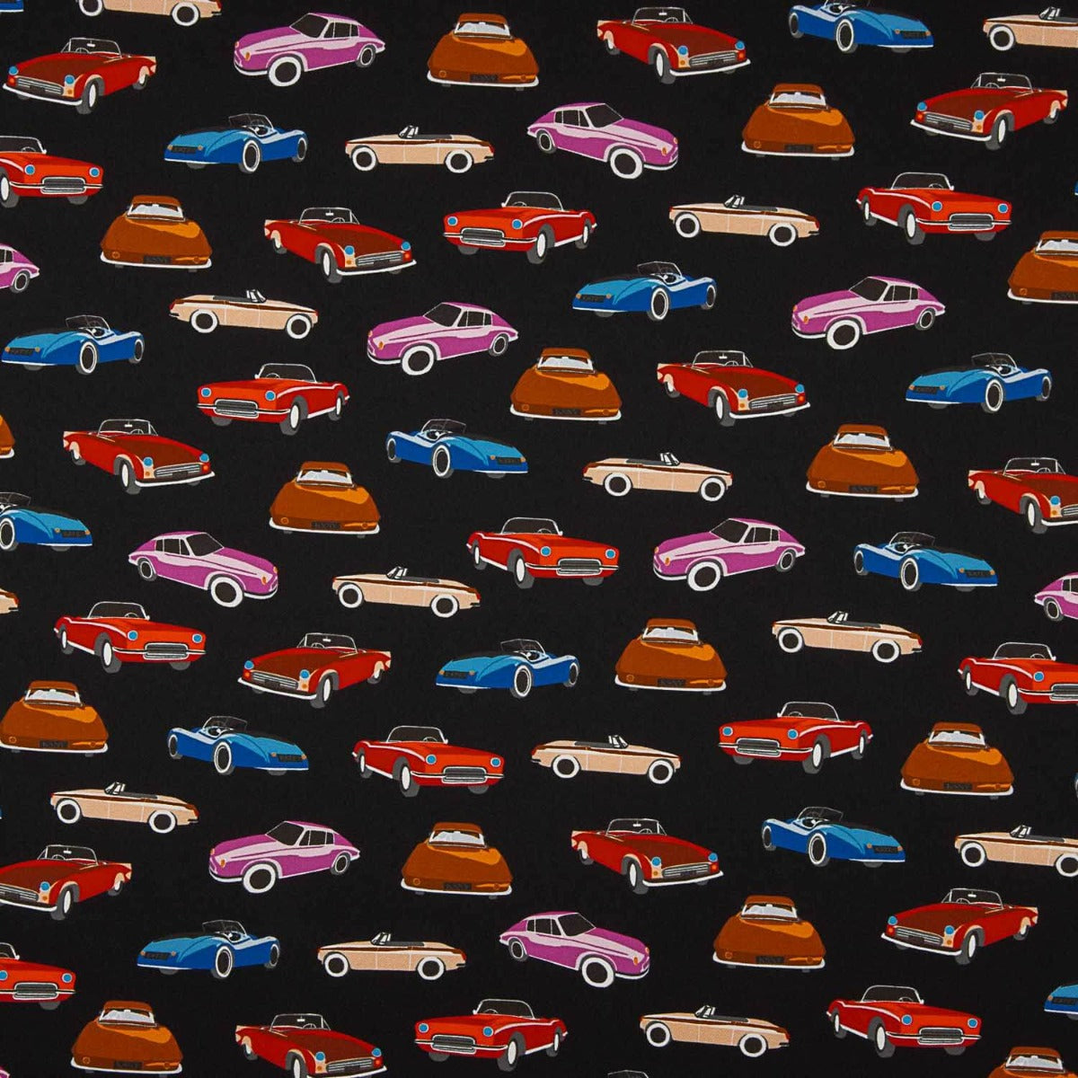 Cetim Poliéster Carros Retro - Ribes y Casals