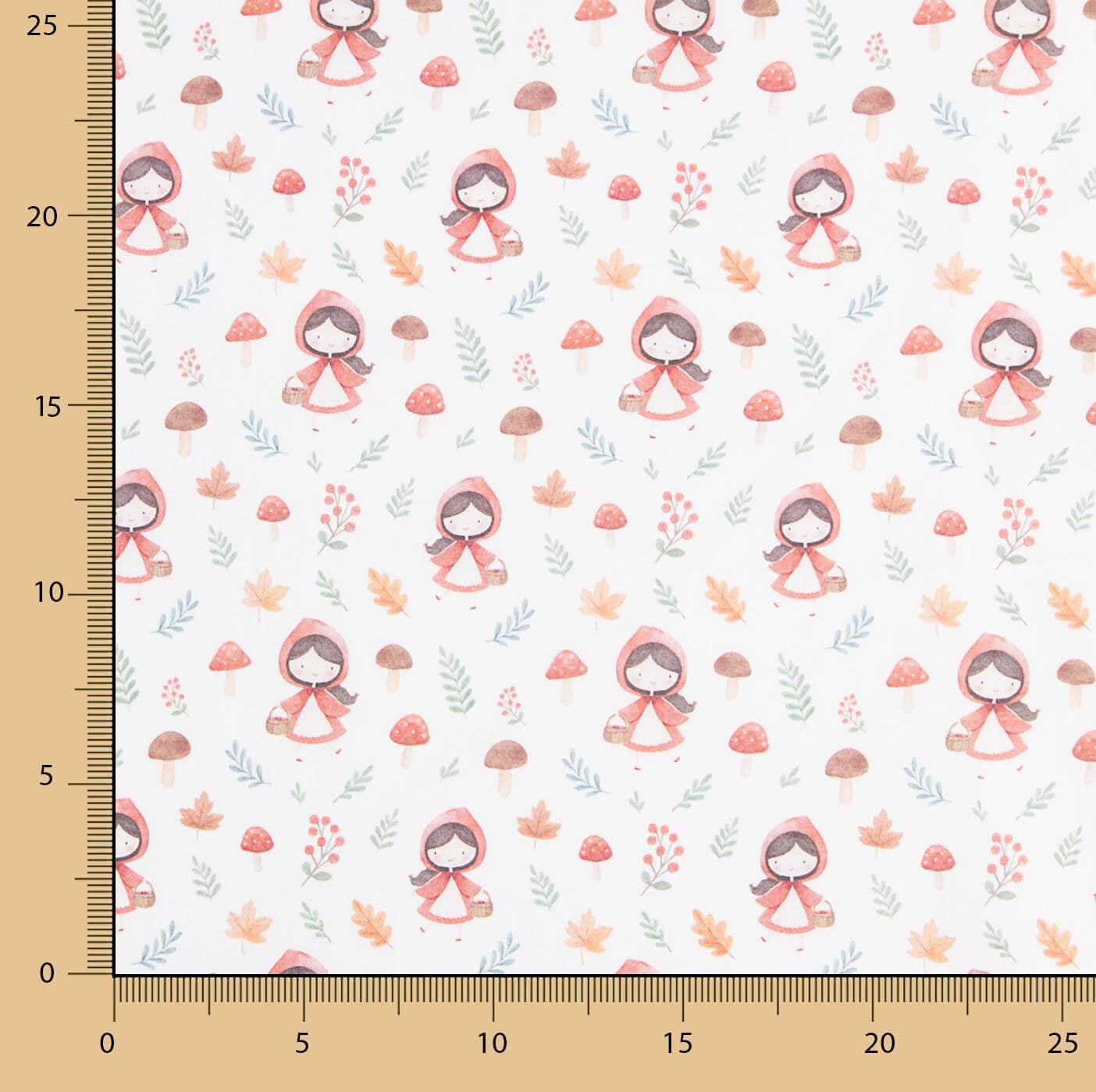 Percal estampado Caperucita - Ribes y Casals