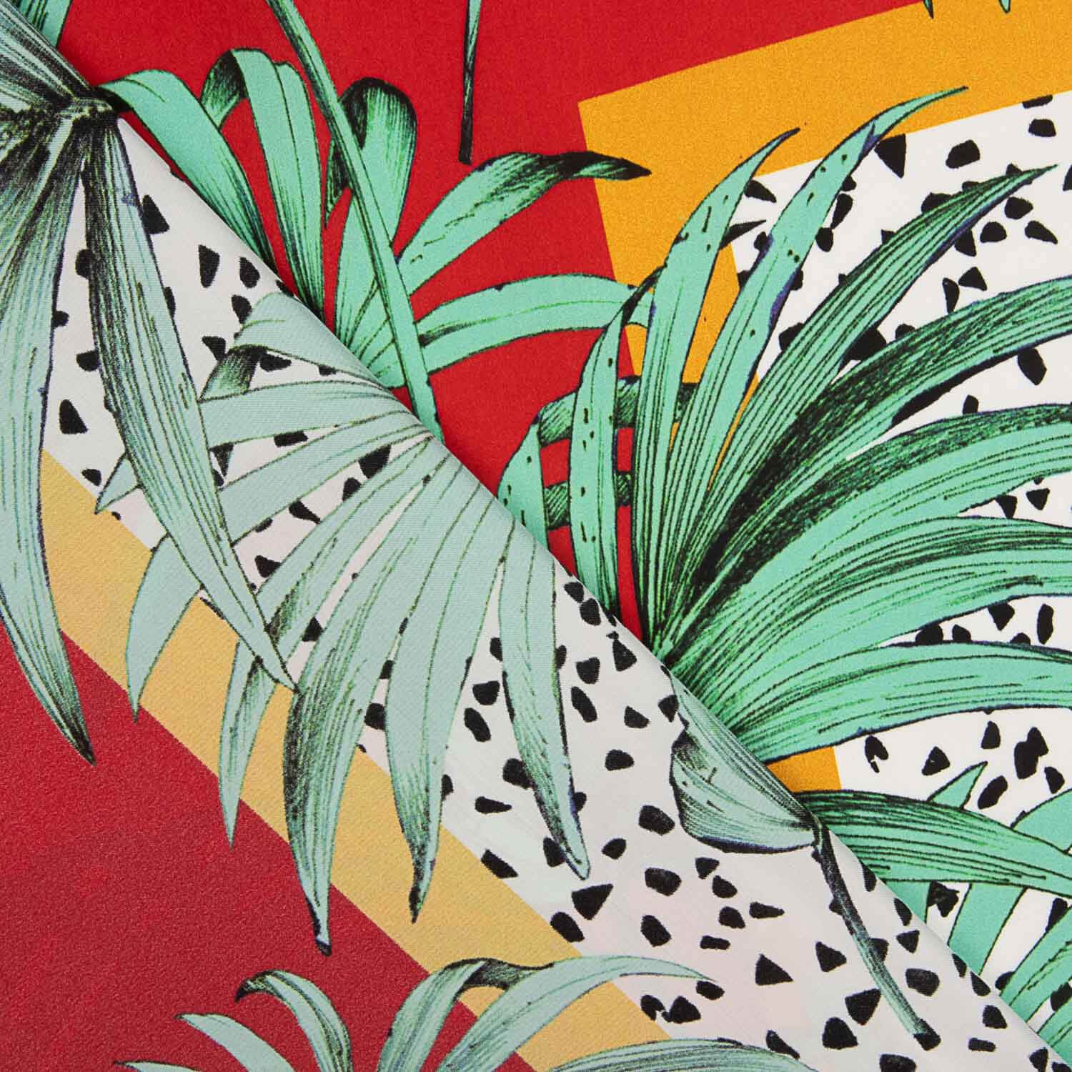Cetim de poliéster estampado Safari Tropical - Ribes y Casals