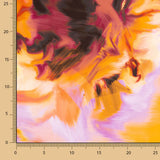 Cetim Estampado Splash Orange - Ribes y Casals