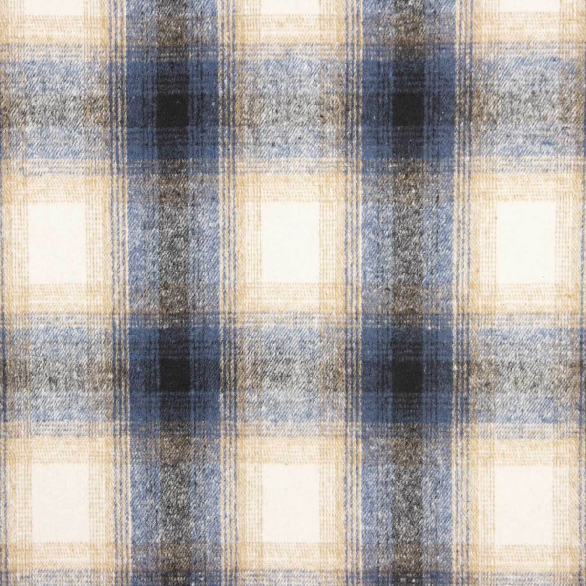 Mouflon Xadrez Azul, Cru e Bege - Ribes y Casals