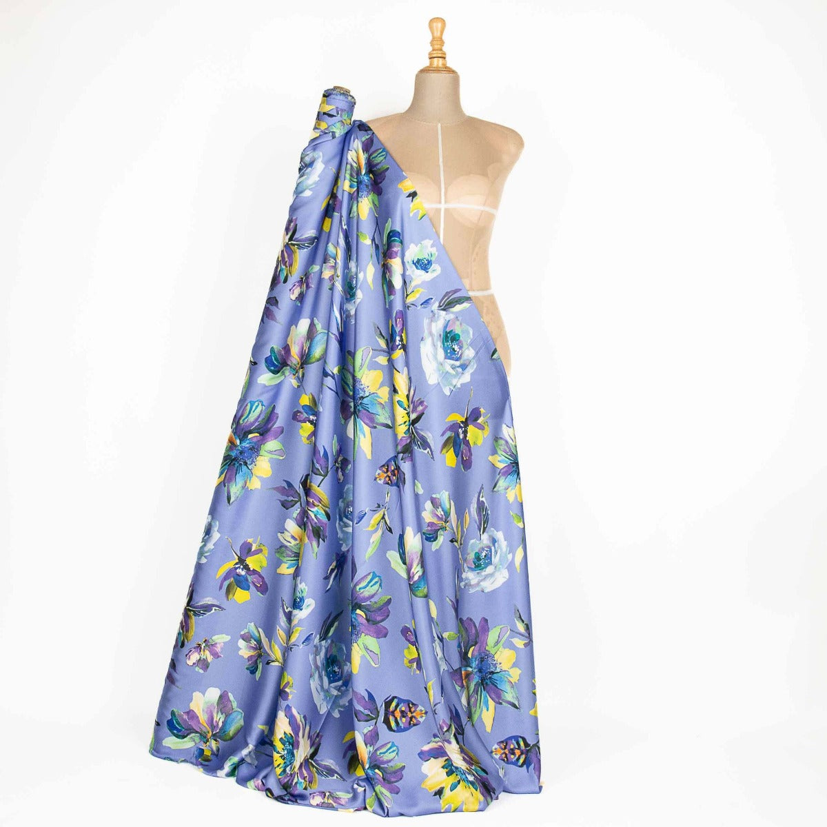Cetim Estampado Maylin Lilás - Ribes y Casals