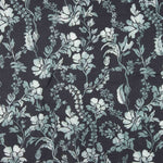 Sarja Suave Viscose Linho Flores Marinho - Ribes y Casals