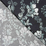 Sarja Suave Viscose Linho Flores Marinho - Ribes y Casals