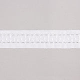 Fita de batista bordada branca, modelo 11696 – 30 mm - Ribes y Casals