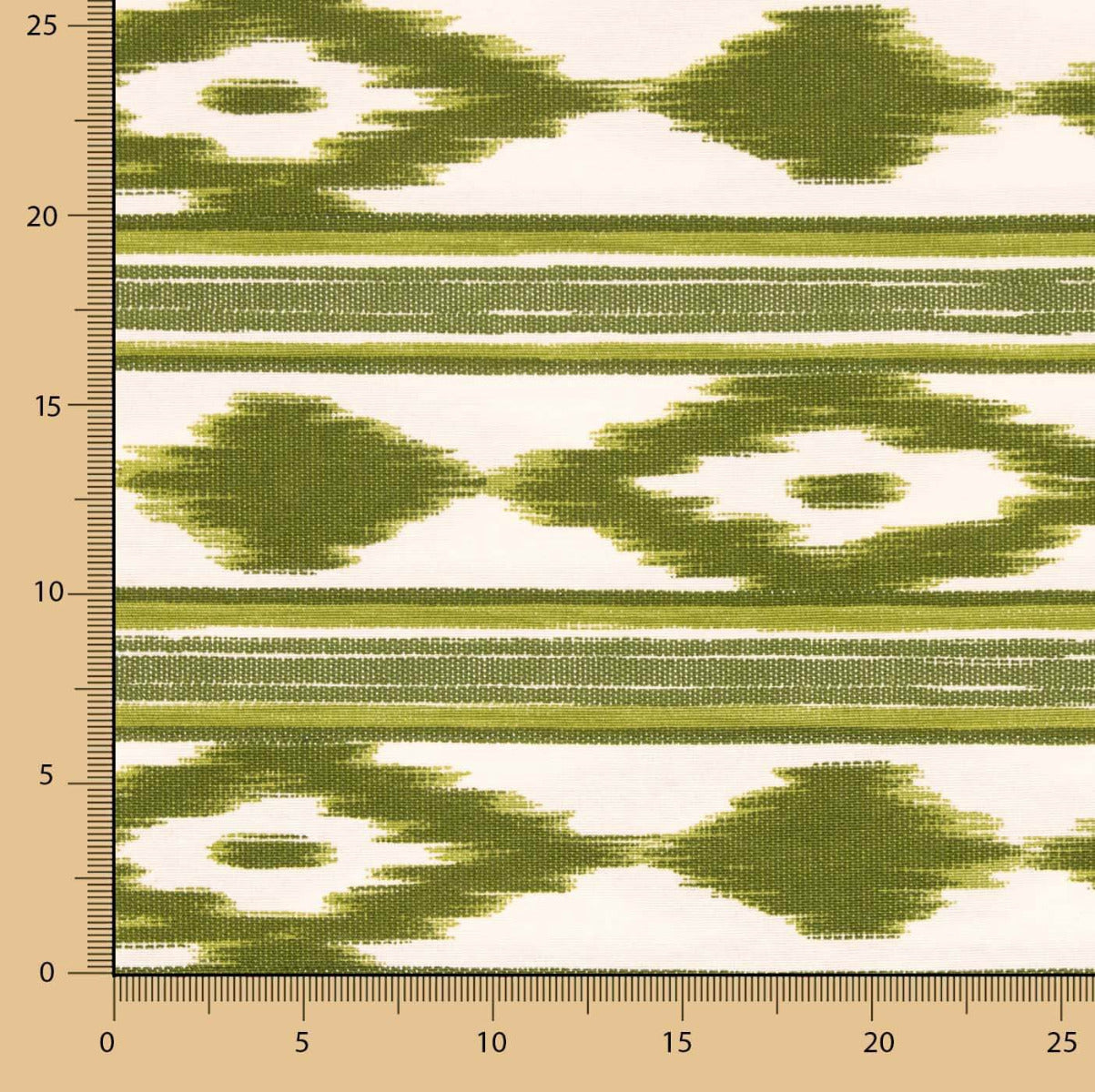 Tecido Estampa Maiorquina Verde - Ribes y Casals