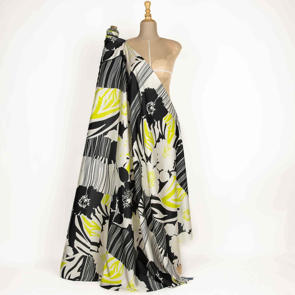 Cetim Estampado Lanila Branco - Ribes y Casals