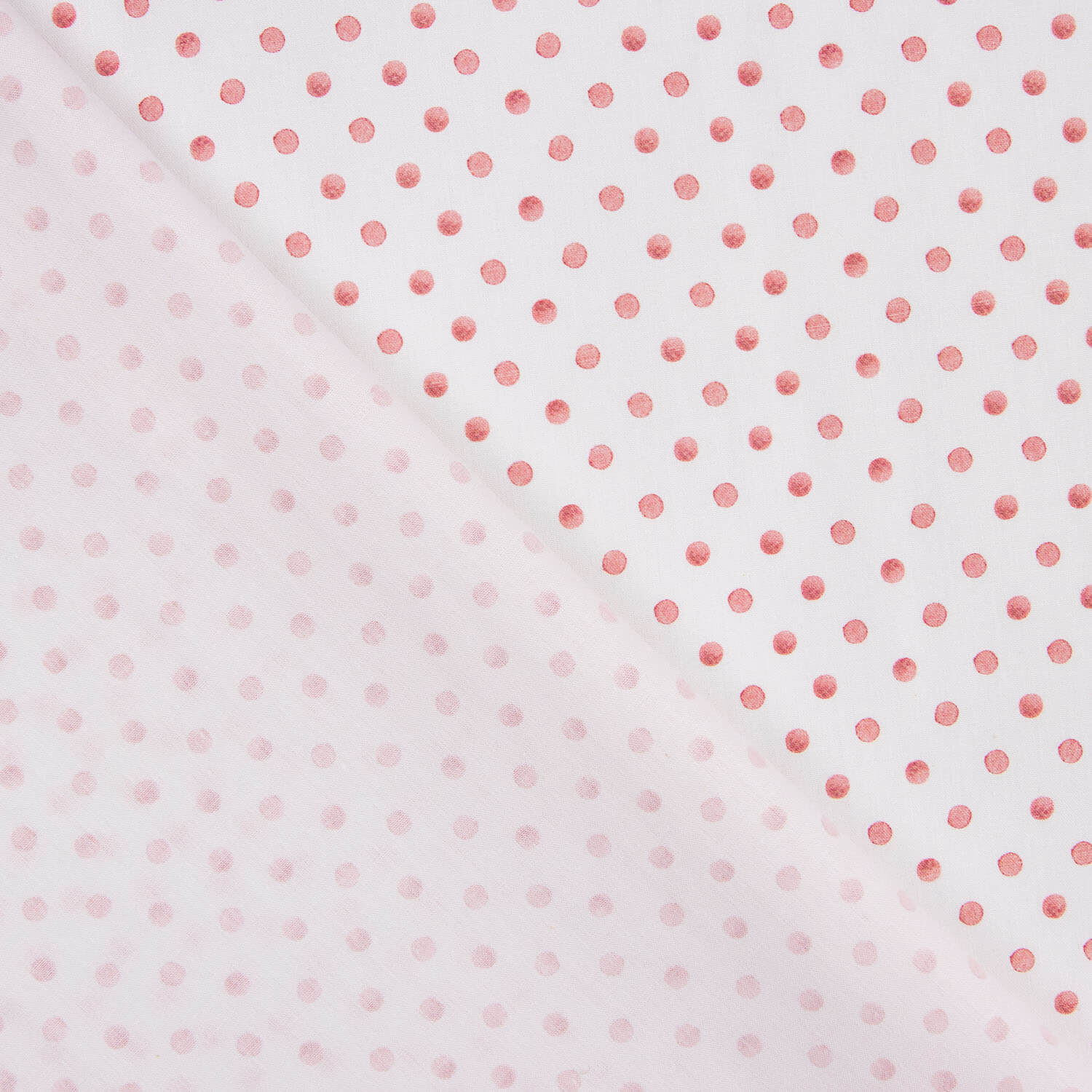 Percal estampado com mini bolinhas vermelhas - Ribes y Casals