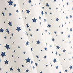 Percal de algodão estampado com estrelas sobre fundo branco - Ribes y Casals