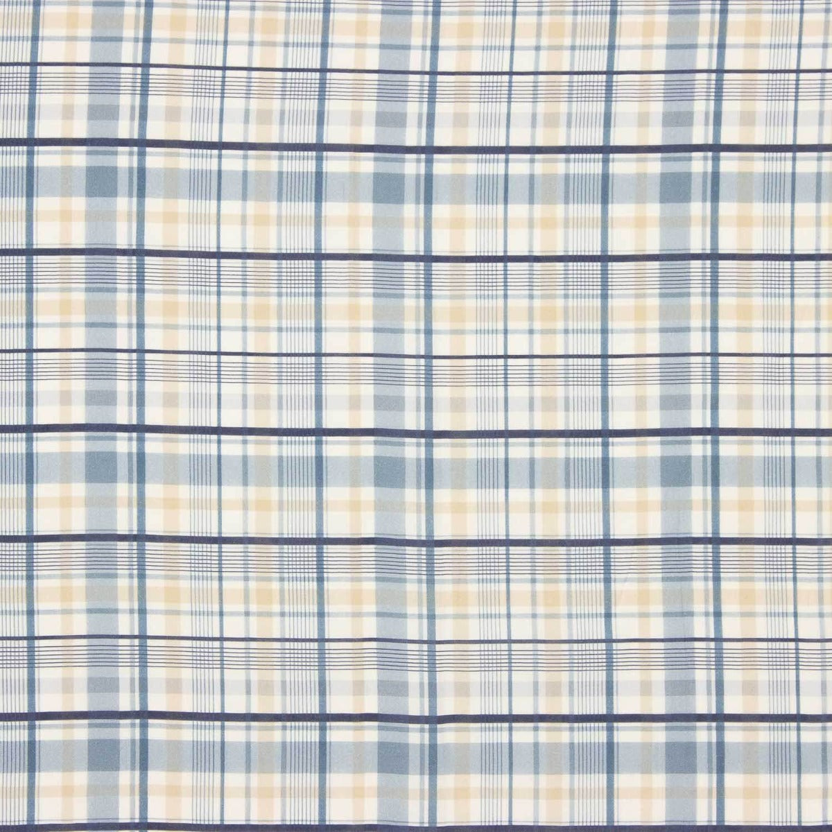 Voile Algodão Check Breeze Blue - Ribes y Casals