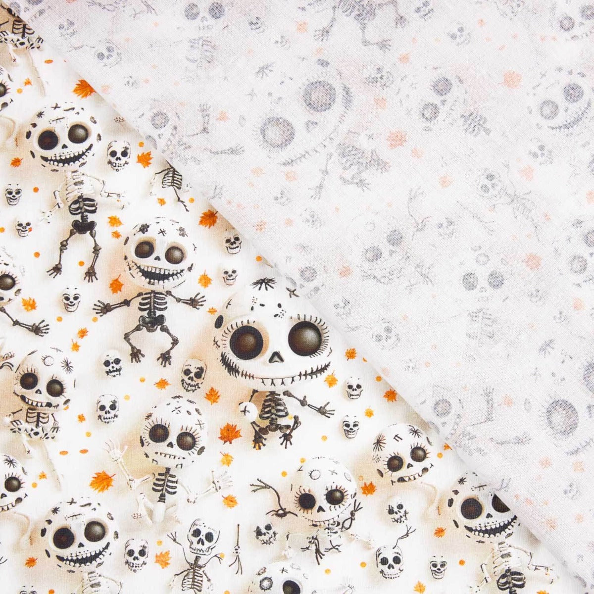 Popeline Algodão Skeleton - Ribes y Casals