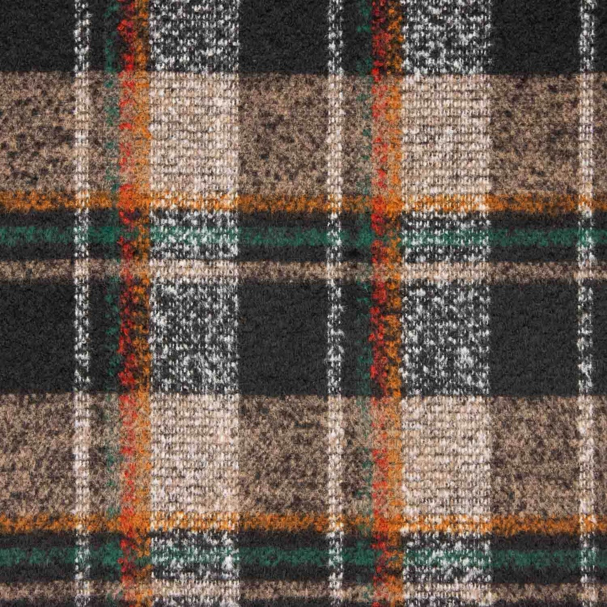 Tecido de Casaco Xadrez Marrom - Ribes y Casals